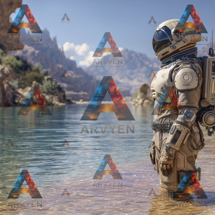 Astronaut in the water