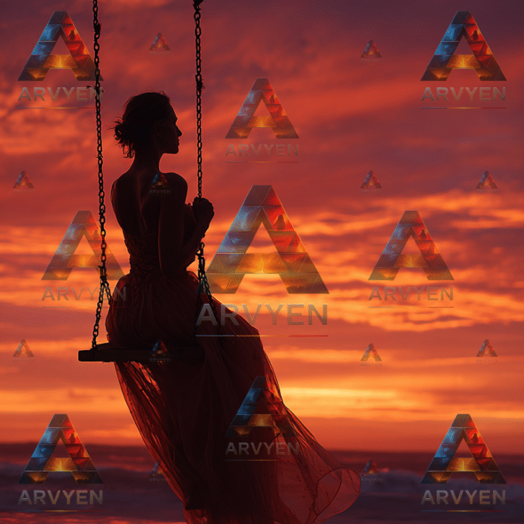 Woman sunset beach #3633