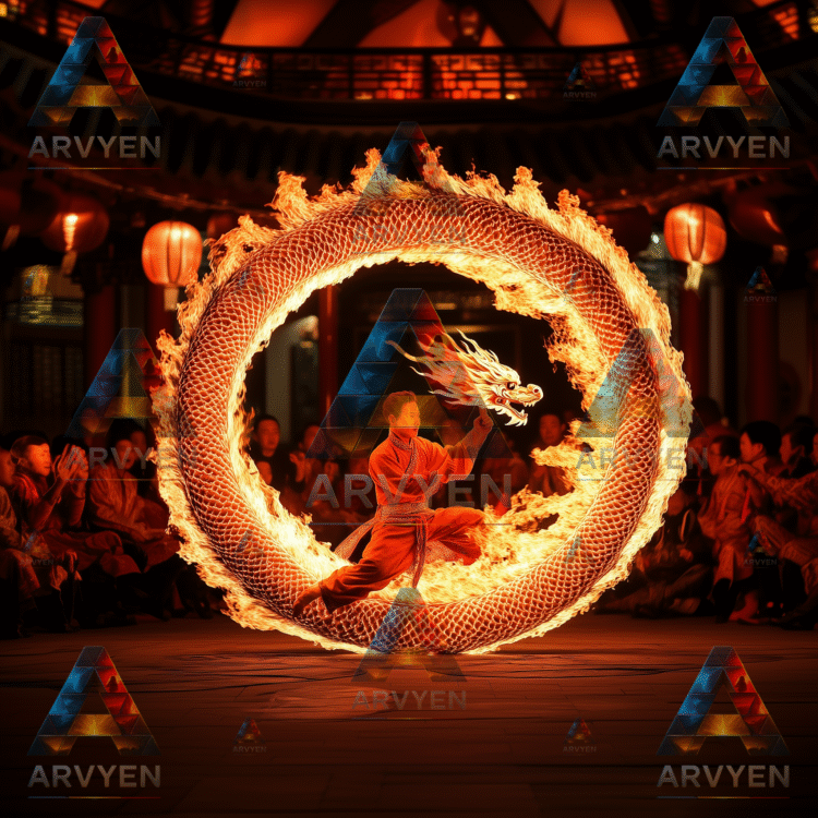 artist man with fire #3681