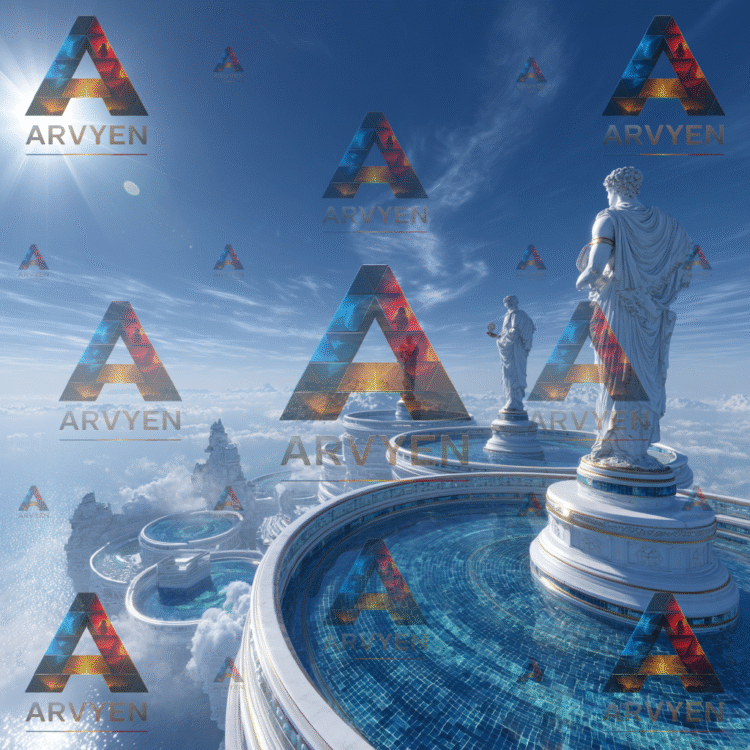 greek statues in the sky #3687