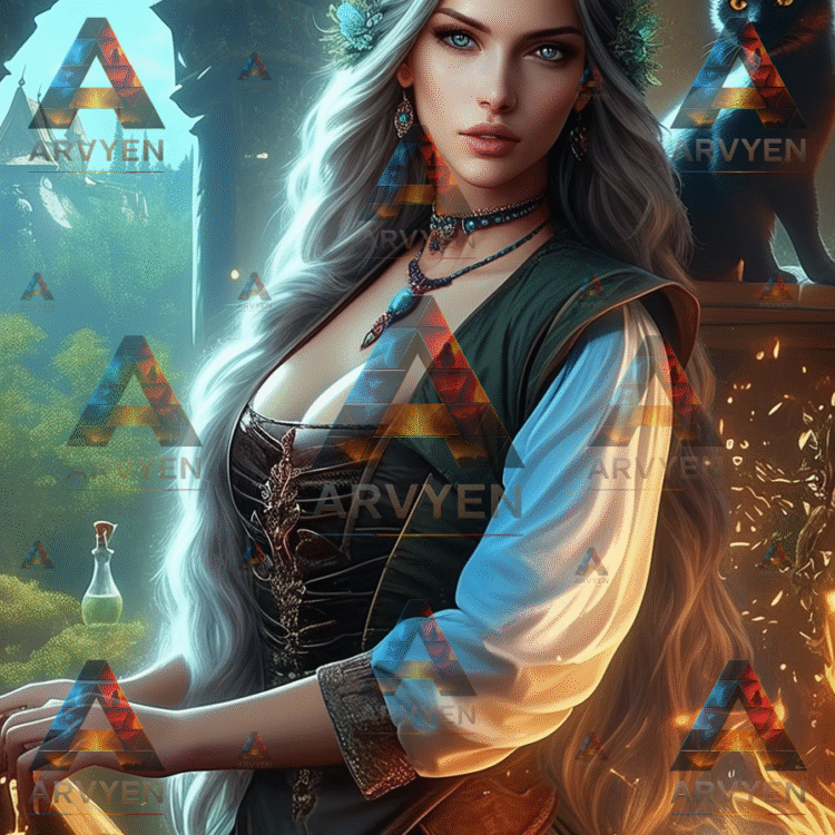 mage woman drawing 3 #3721