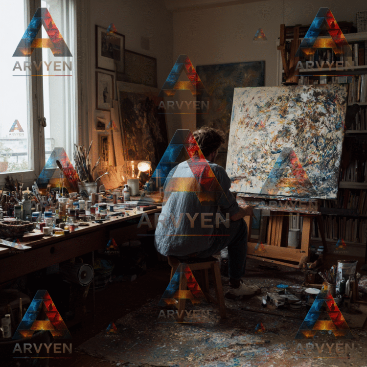 man painting #3735