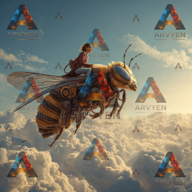 riding the bee through the sky 1 #3741