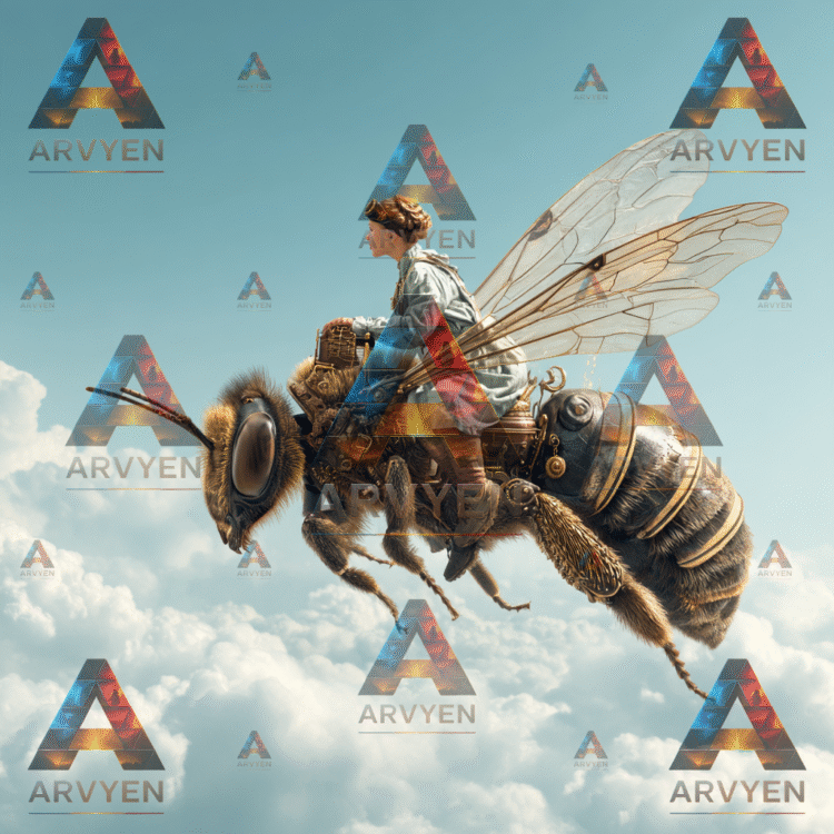 riding the bee through the sky 2 #3743