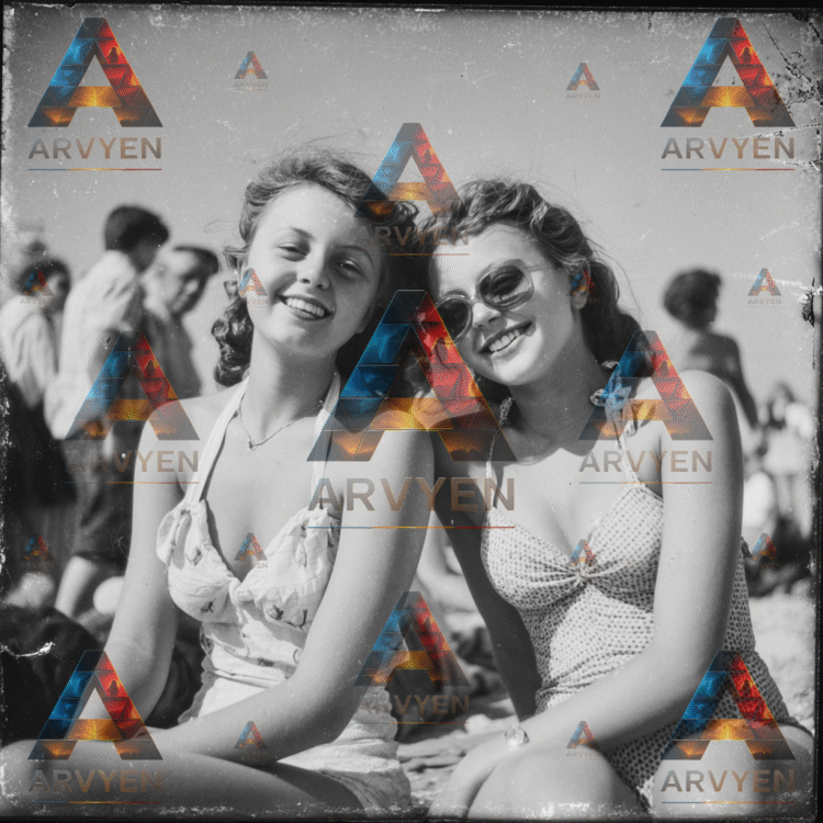 ancient image of two women #3773